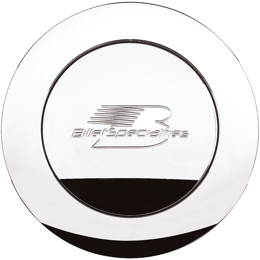 steering wheel horn button billet logo polished large